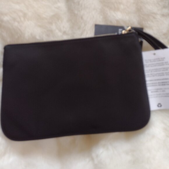 Kate Spade Black Wristlet Classic Chelsea Nylon Medium Wristlet Pouch Clutch - Picture 7 of 10